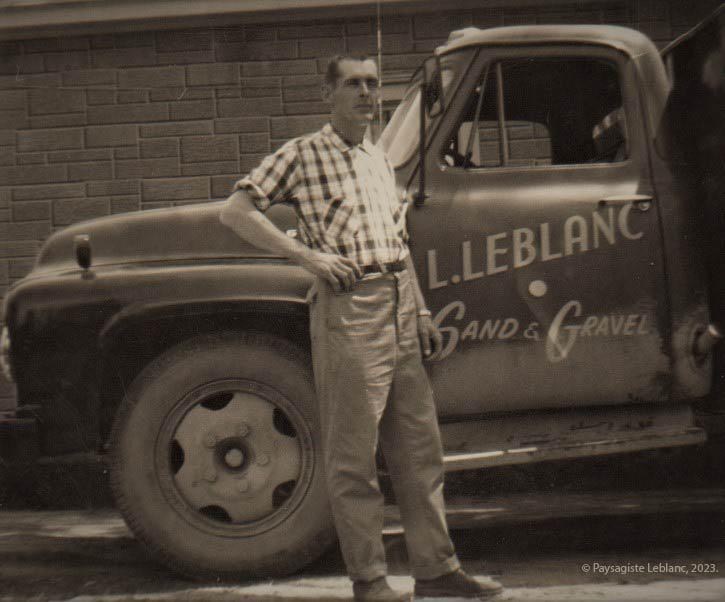 Lucien Leblanc, fondateur de l'entreprise Paysagiste Leblanc.